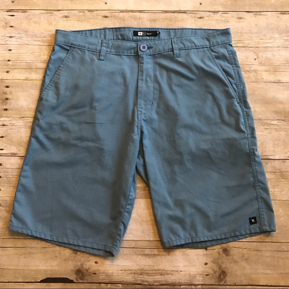 Rip Curl Men's Weave Pattern Blue Shorts